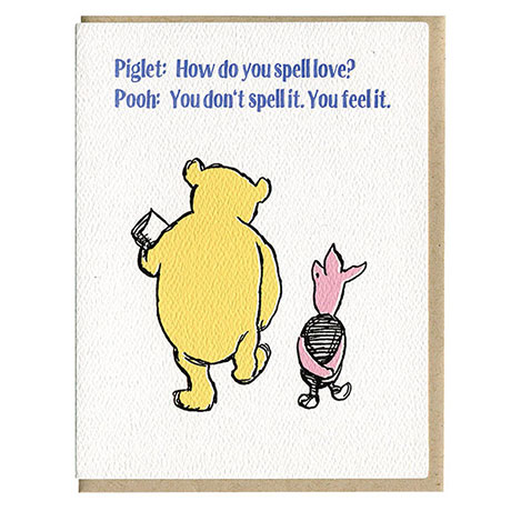 Shop Winnie-The-Pooh Letterpress Notecards