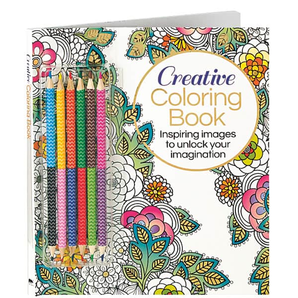 Creative Coloring Book (with Pencils)