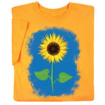 Alternate image Sunflower on Yellow T-Shirt or Sweatshirt