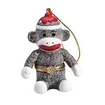 Alternate image Porcelain Surprise Ornament - Sock Monkey