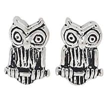 Alternate image Once You Learn to Read Owl Earrings