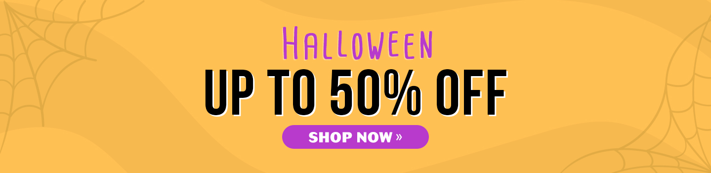 Save up to 50% on Halloween items