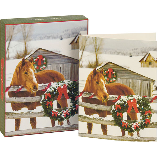 Barn Horse Boxed Holiday Notecards