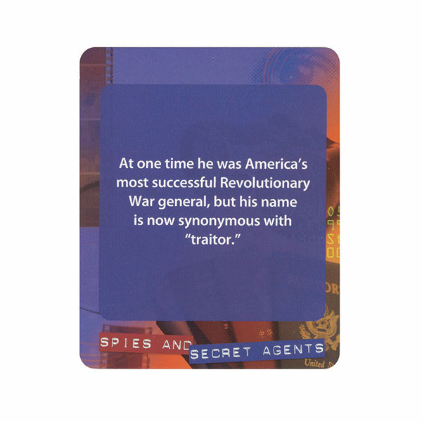 Product image for Spies And Secret Agents: A Quiz Deck