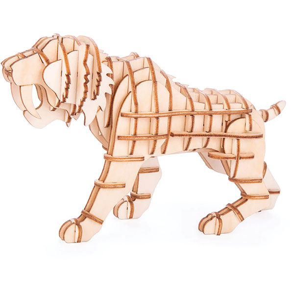 Sabertooth Tiger: 3D Wooden Puzzle