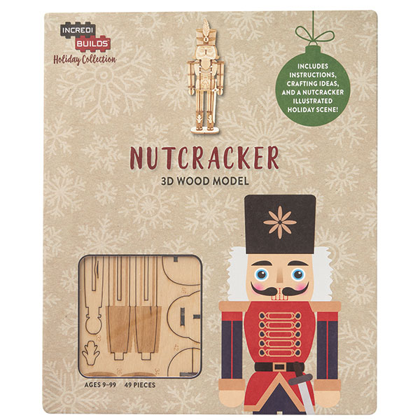 Holiday Nutcracker 3D Wood Model