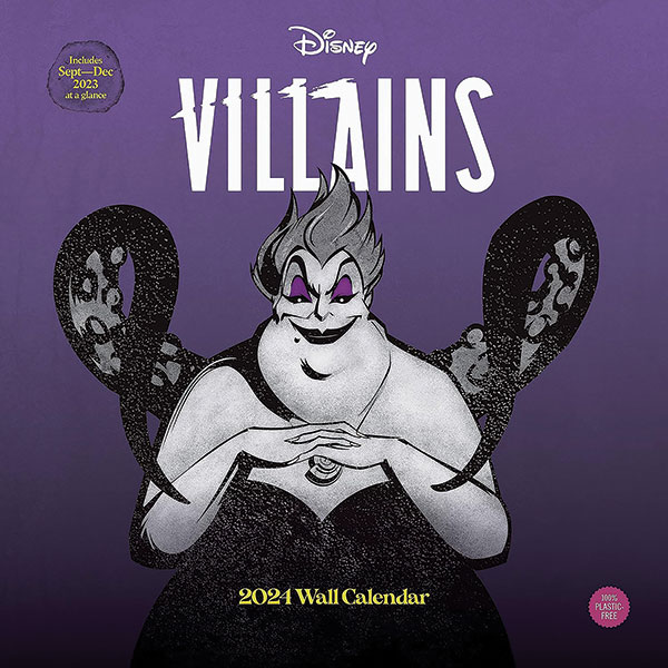 Disney Villains 2024 Wall Calendar Daedalus Books