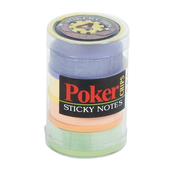 Poker Chips Sticky Notes