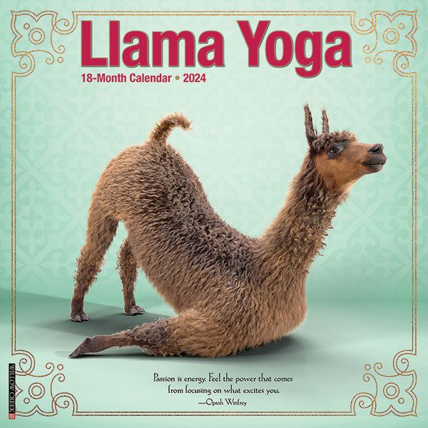 Llama Yoga 2024 Wall Calendar