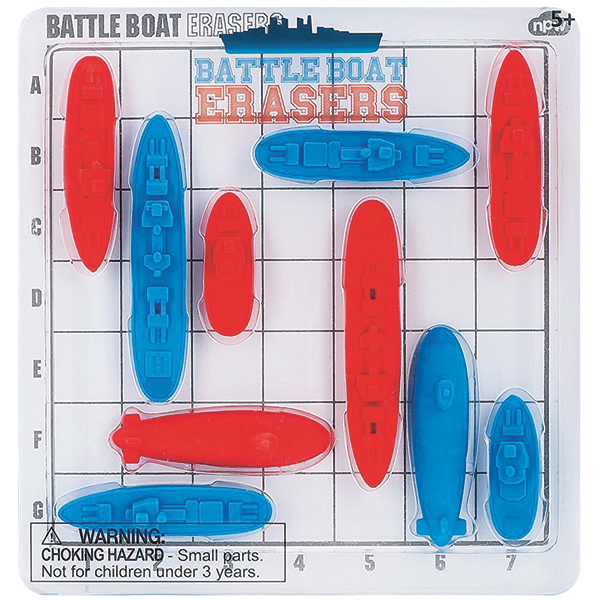 Battle Boat Erasers