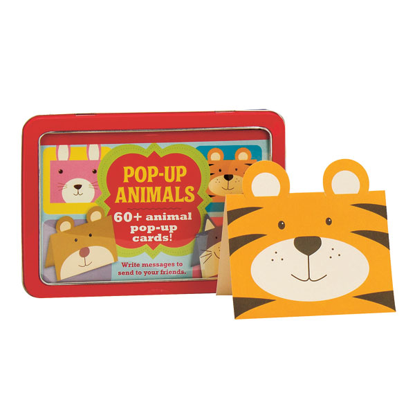 Pop-Up Animals Tin 60+ Animal Pop-Up Cards!
