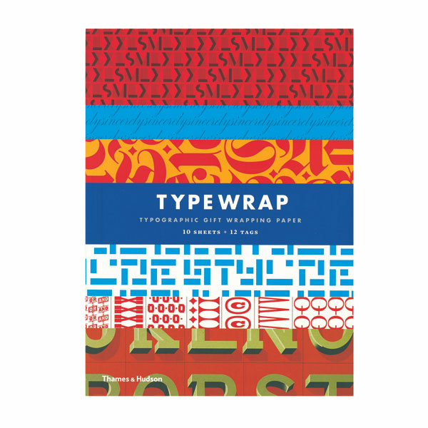 Type Wrap Typographic Gift Wrapping Paper