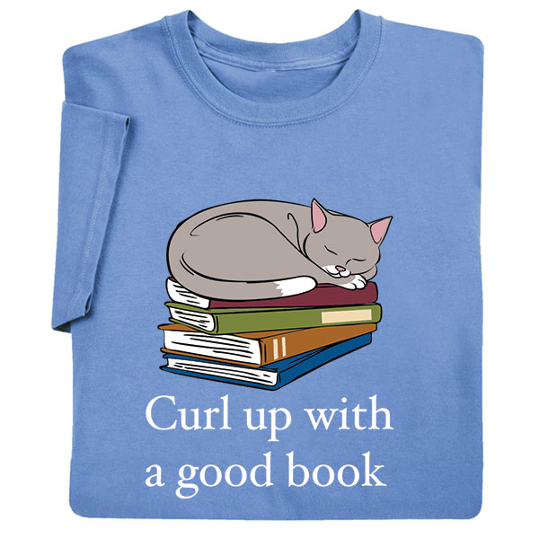Product image for Curl Up With A Good Book T-Shirt