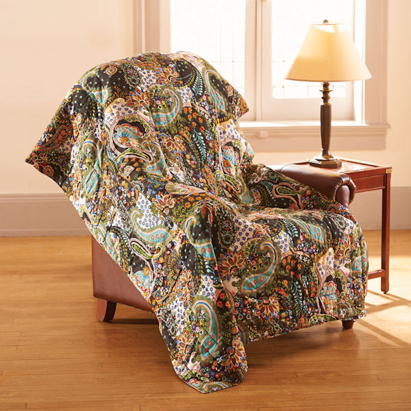 Library Books Quilted Throw