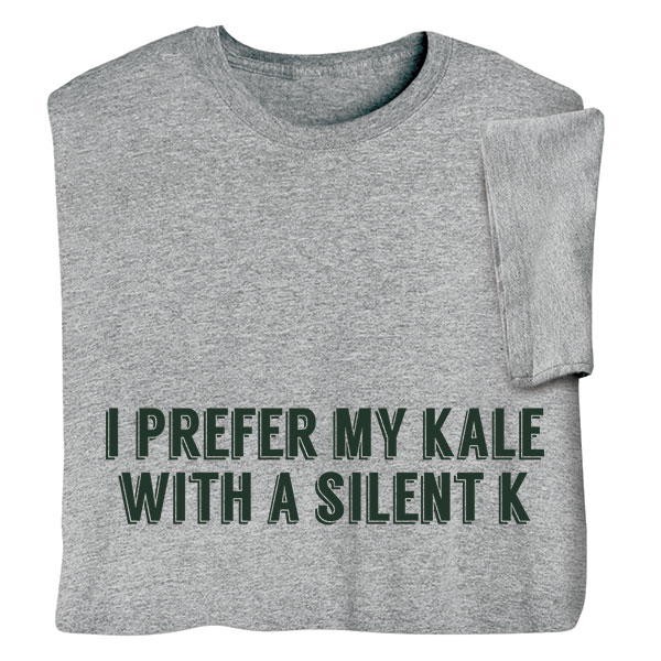 Product image for I Prefer My Kale With Silent 'K' T-Shirt