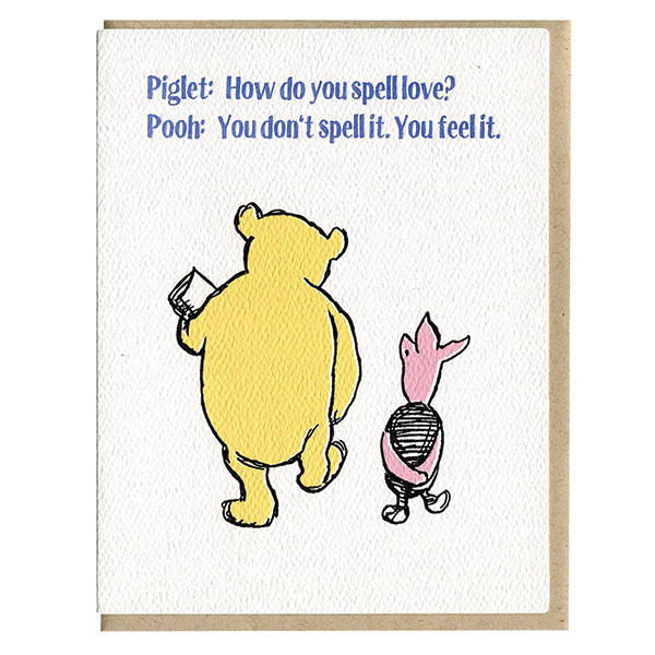 Winnie-The-Pooh Letterpress Notecards