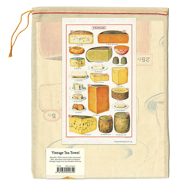 Product image for Vintage Cheese Tea Towel