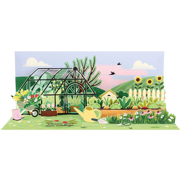 Product image for Garden Greenhouse Popup Card
