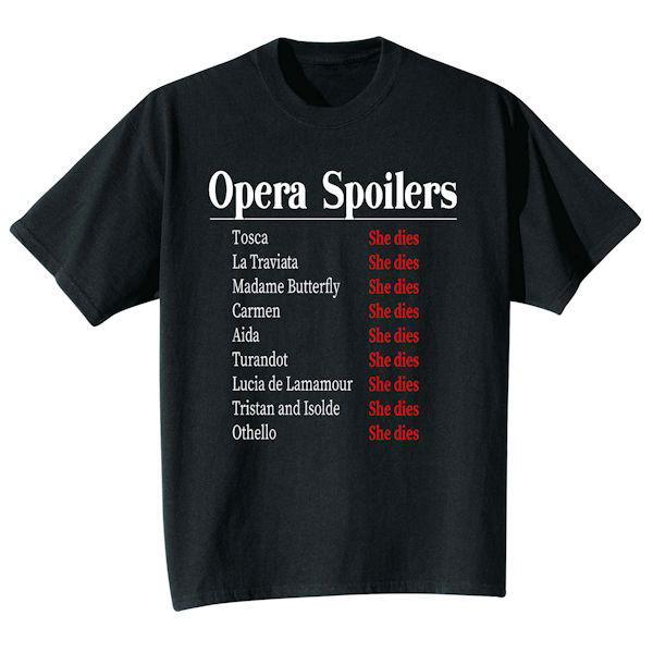 Product image for Opera Spoilers Shirt