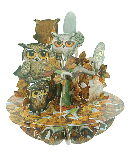 Parliament Of Owls Pirouettes 3-D Card