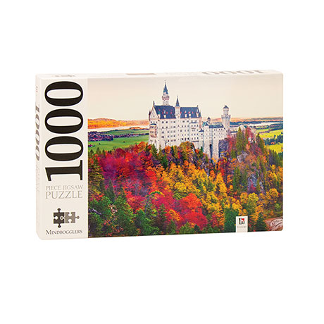 Neuschwanstein Castle In Autumn Germany 1000 Piece Jigsaw Puzzle