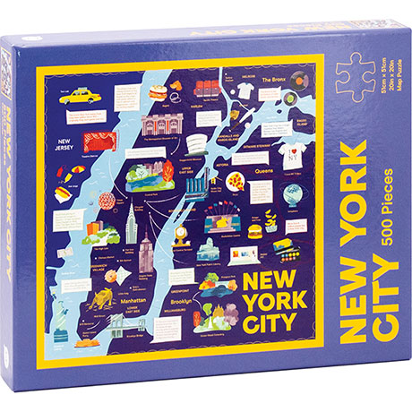New York City Map 500 Piece Puzzle