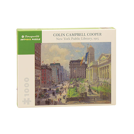 Colin Campbell Cooper: New York Public Library 1915 1000-Piece Jigsaw Puzzle