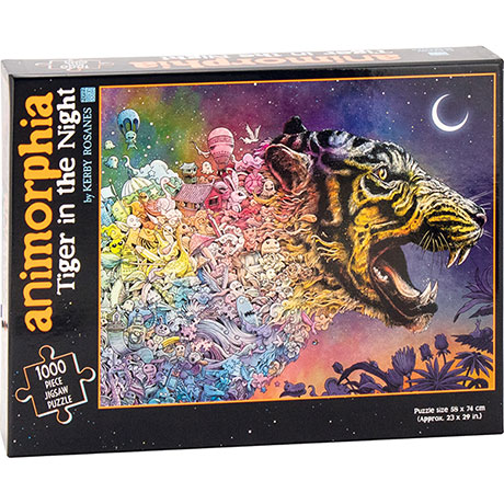 Animorphia Tiger In The Night 1000 Piece Jigsaw Puzzle
