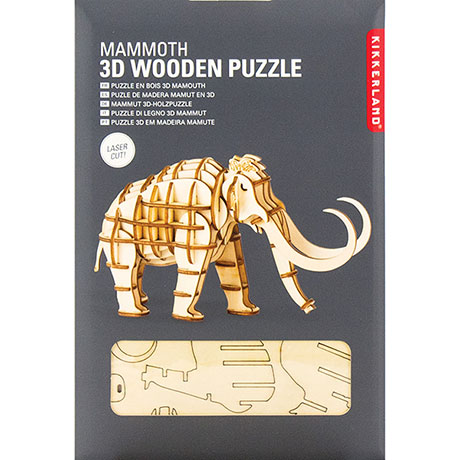 Mammoth: 3D Wooden Puzzle