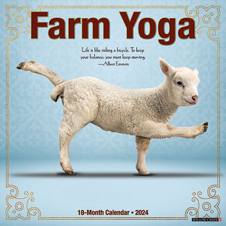 Farm Yoga 2024 Wall Calendar