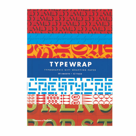 Type Wrap Typographic Gift Wrapping Paper