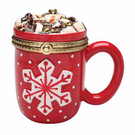 Porcelain Surprise Ornament - Cocoa Mug