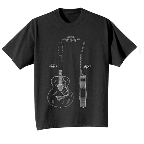 Vintage Patent Guitar T-Shirt
