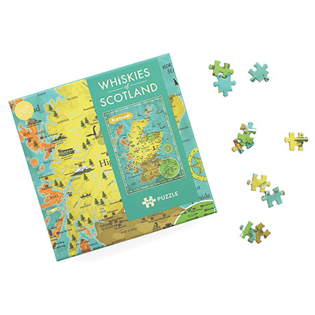 Whiskies Of Scotland 500 Piece Jigsaw Puzzle