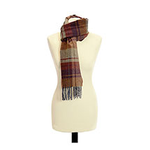 Alternate image for Lambs Wool Country Check Scarf