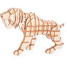 Alternate image Sabertooth Tiger: 3D Wooden Puzzle