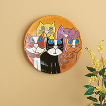 Alternate image for Fanciful Cats Wall Art