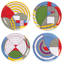 Alternate image Frank Lloyd Wright Set Of 4 Dessert Plates