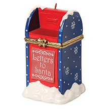 Alternate image for Porcelain Surprise Ornament - Letters to Santa