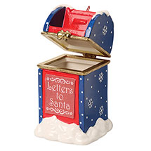 Alternate image Porcelain Surprise Ornament - Letters to Santa