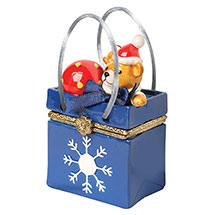 Alternate image Porcelain Surprise Ornament - Snowflake Gift Bag
