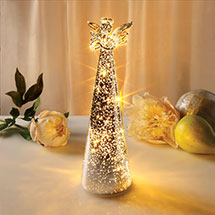 Product Image for Lighted Mercury Glass Angel
